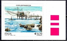 Italia 2014 Patrimonio Costa Antico Pesca Macchina Mare Paesaggi Turismo Mnh 2