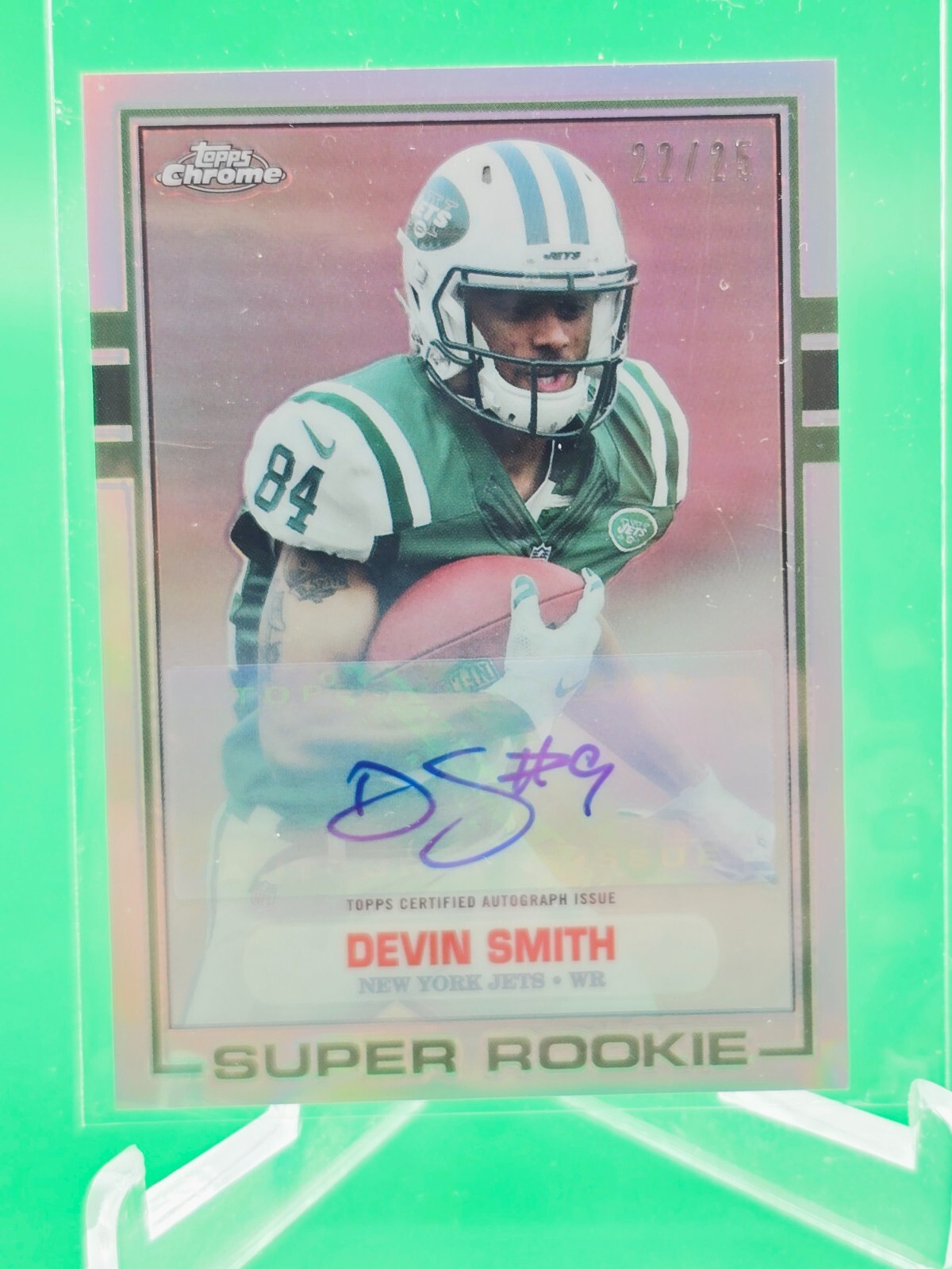 Devin Smith Topps Chrome Mini 1989 Super Rookie #89DS Autograph