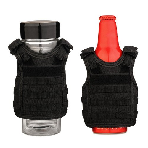 Tactical Beer Molle Vest Beverage Cooler Drink Holder Vests Wine Bottle