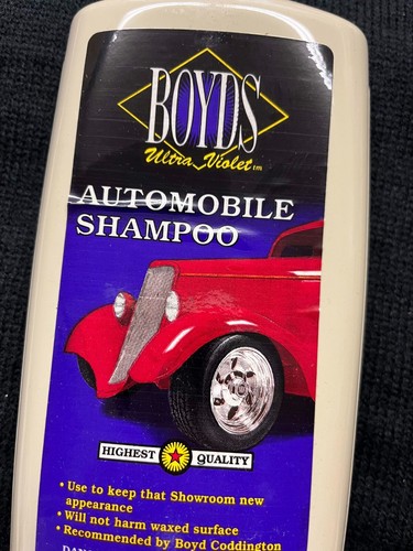 ORIGINAL BOYDS ULTRA VIOLET CAR CARE BOTTLE 1990's Boyd Coddington HRBB Hot Rods - Picture 2 of 6