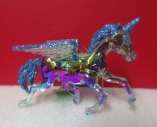 Acrylic UNICORN Horse Mythical BLUE Christmas Hanging Ornament