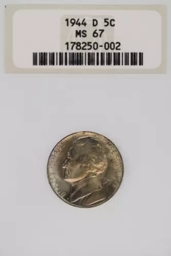 1944 D Jefferson Silver Nickel NGC MS67 OG holder *DoubleJCoins* JL1100-161