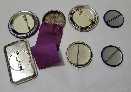 Lot 7 Vintage Political Buttons Pin Back Reagan Bush Nixon (ribbon) Agnew Quale - Picture 3 of 3