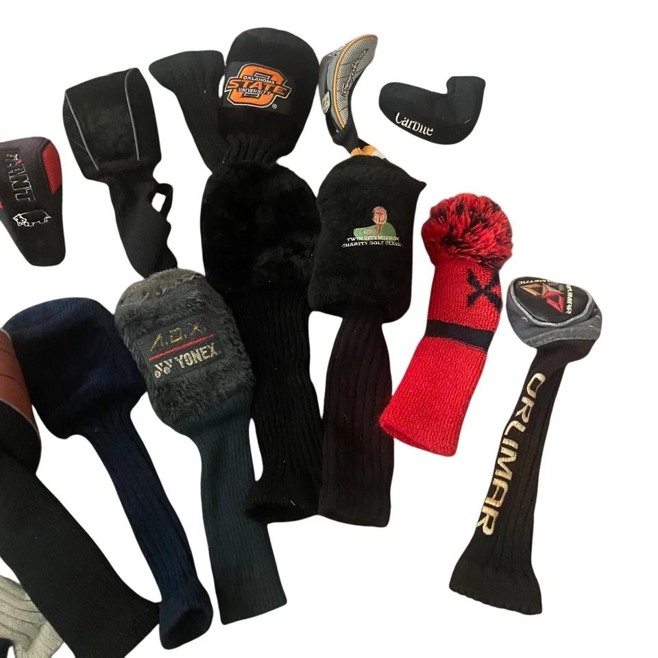 Lote De Colección De 22 Fundas Para Cabeza De Club De Golf Callaway Orlimar Wilson Cuero Difuso Foto 4 de 4