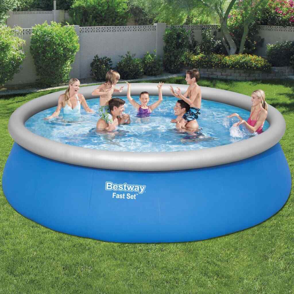 Swimmingpool aufblasbar rund 457x122 cm Pool Garten Pool Komplett Set