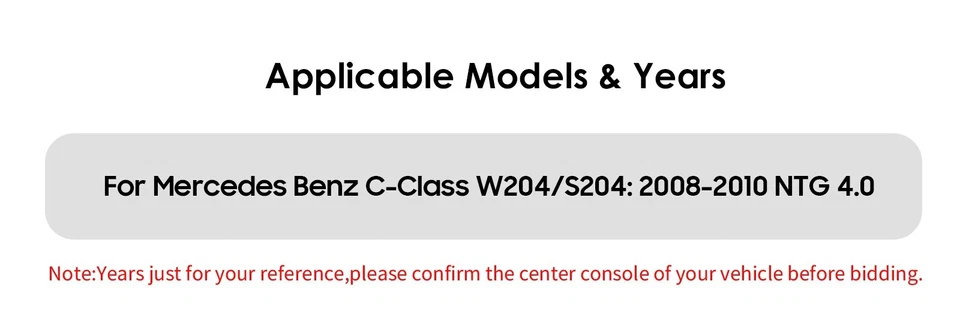 10.25" Android 13 Carplay 8-Kern Autoradio Für Mercedes Benz C Klasse W204 S204 - Bild 3 von 4