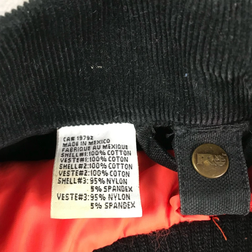 Timberland Pro Series Coat Mens XL Black Denim Work Jacket Removable Liner Heavy - Image 4 of 4