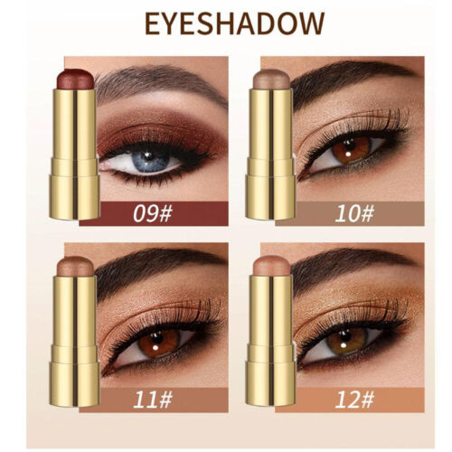Lidschatten-Rouge-Stick 12 Farben Creme Multifunktional Wasserfest < - Bild 6 von 32