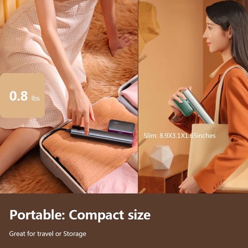 Nesugar Steamer for Clothes Portable Mini Travel, 0.8Lbs Light,15S Fast Heat-Up - Picture 3 of 15