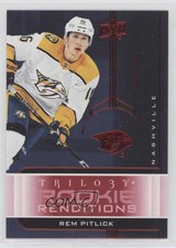 2019 Upper Deck Trilogy Rookie Renditions Red Foil /799 Rem Pitlick #RR-14 xp6