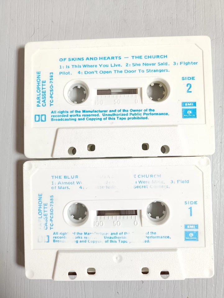 THE CHURCH Cassette Bundle x 2 The Blurred Crusade / Of Skins & Heart FREE POST - Image 3 of 3