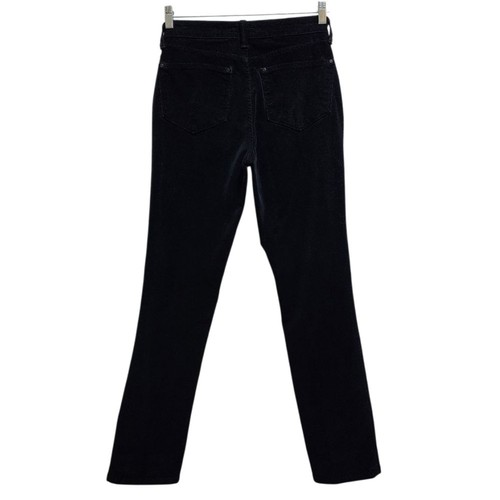 NYDJ Jeans Womens 8 Black Corduroy Skinny Lift Tuck Technology Stretch Slimming - Picture 2 of 10