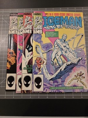 Iceman 1-4 (1984-85, Marvel) Complete Mini Series   Full Set Clean books