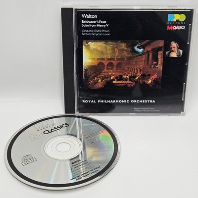 Walton Belshazzar's Feast Henry V CD 1986 US RPO Previn Classical VG+ Tested