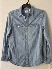 Levi's Women Premium Essential Western Denim Shirt Light Wash Size S