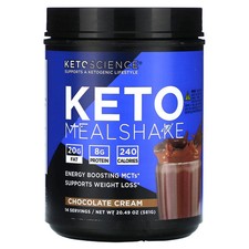 Keto Meal Shake, Chocolate Cream, 20.49 oz 581 g