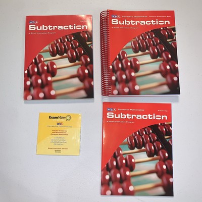 SRA  CORRECTIVE MATHEMATICS SUBTRACTION DIRECT INSTRUCTION PROGRAM