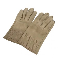 HERMES - Beige Leather Womens Gloves