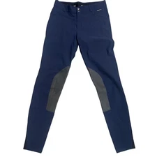 Kerrits Women Navy Blue Riding Breeches Horse Riding Pants Size L beeeches