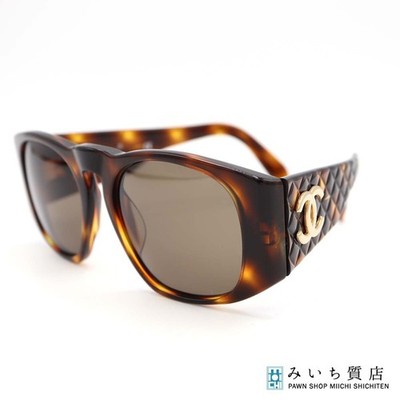 Chanel 01450 Vintage Tortoiseshell Brown Oval Sunglasses  display picture 1