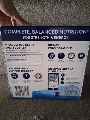 (16 Pack) Ensure Original Dark Chocolate Nutrition Shake, Meal Replacement, 8oz - Picture 2 of 5