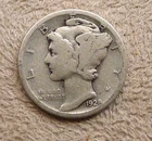 1928-D Mercury Head Dime 10 Cents Silver Coin