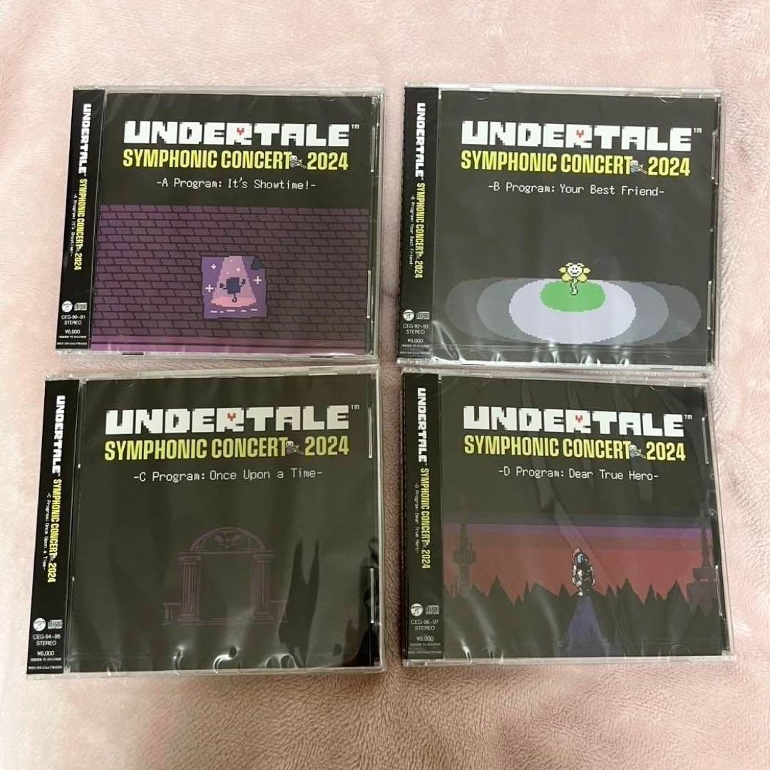 UNDERTALE CDセット ピアノソロコレクションと交響曲コンサート UNDERTALE』ピアノアレンジ＆オーケストラLIVE音源収録のCDが付録