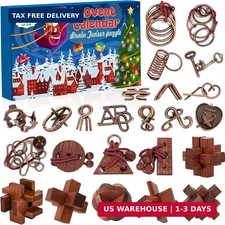 Advent Calendar 2026 Brain Teaser - 24 Days Christmas Countdown for Kids