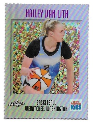 Hailey Van Lith 2025 Leaf Sports Illustrated Kids SI-117 Silver Die Cut 58/127
