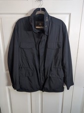 Giacca con cappuccio Loro Piana Traveller Windmate Storm System nera taglia 52  