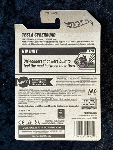 Hot Wheels - HW Dirt - Tesla Cyberquad - Picture 2 of 2