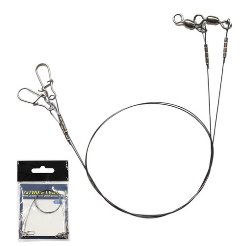 Heavy Duty Fishing Titanium Wire Leader Line with Swivel for Predatory Fish - Picture 7 of 27