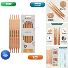 KnitPro Basix Beech Double Pointed Needles 8" 20cm US Size 17 12mm 