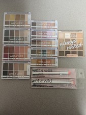 12 Piece 81 Color Lot Wet n Wild Color Icon  Always Naked Eyeshadow / Brushes