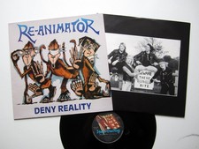 RE ANIMATOR Deny Reality LP EP 1989 Trash Metal Near-MINT vinyl w/lyric inner
