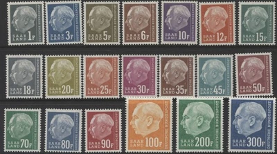 Saar 1957 Heuss (with f) set of 20, mint LMM - Image 1 of 2