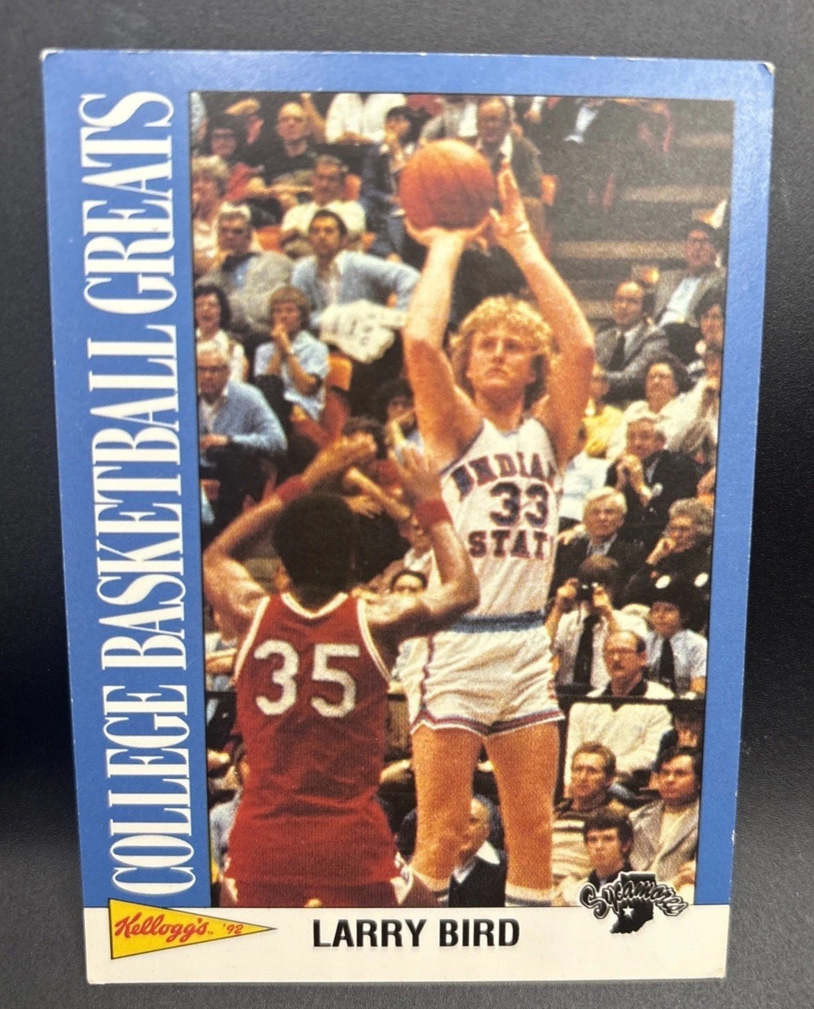 Larry Bird 1992 Kellogg's Raisin Bran College Basketball Greats #7 Indiana St.