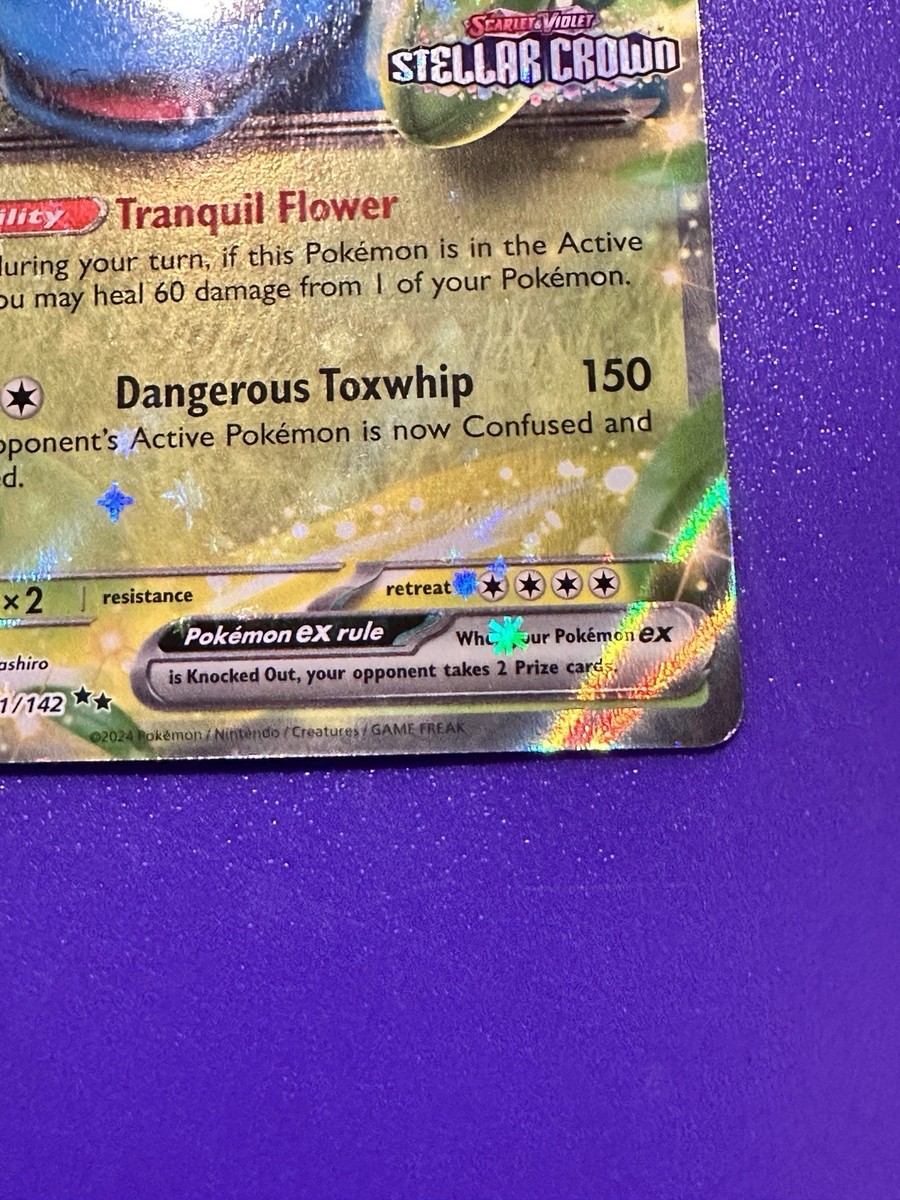 VENUSAUR EX STELLAR CROWN STAMP 001/142 POKEMON TCG PROMO GAMESTOP