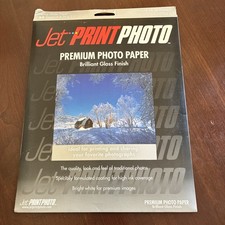 Brand New Jet Print Premium Photo Paper Gloss Finish 20 Sheets 8.5 x 11