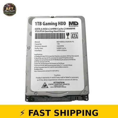 MaxDigitalData 1TB Gaming Hard Drive for PS3/PS4 - 2 Year Warranty