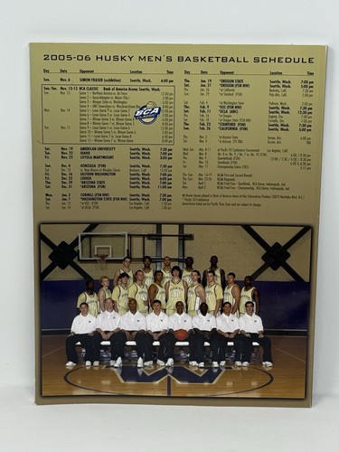 2005 2006 Washington Huskies Basketball Media Guide Pac 10 Brandon Roy - Bild 2 von 3