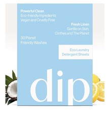Dip Eco-Friendly Laundry Sheets Detergent | Plant Based, Plastic Free & Zero Wa