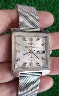 Rare Vintage Orient AAA Deluxe DXO Swimmer TV case Automatic 21