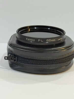 Lens Filter: Kenko PL Polarizing 55mm JAPAN  In Leather Case