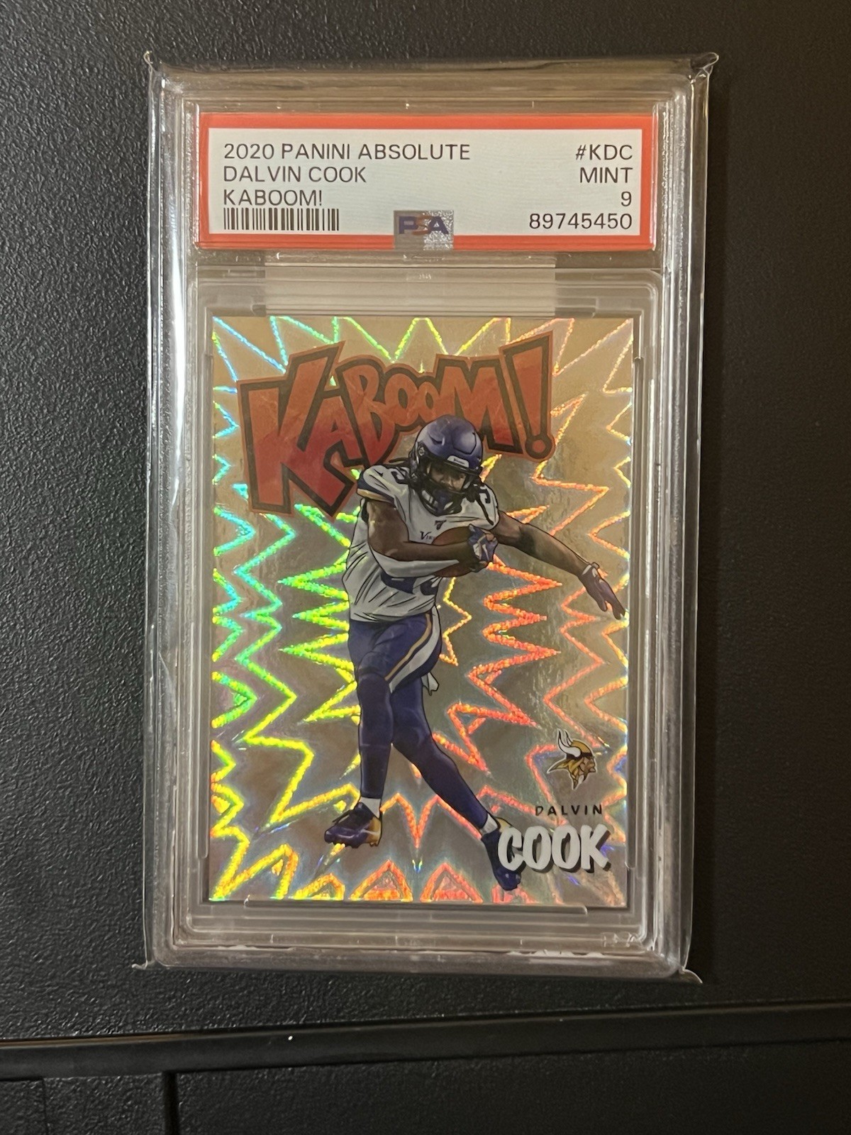 2020 Panini Absolute - Kaboom! Dalvin Cook #K-DC PSA Mint 9