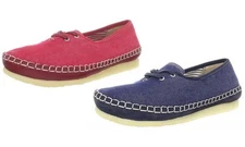Clarks Womens Clarks Originals Faraway Beach 61597-Red, 61596-Navy