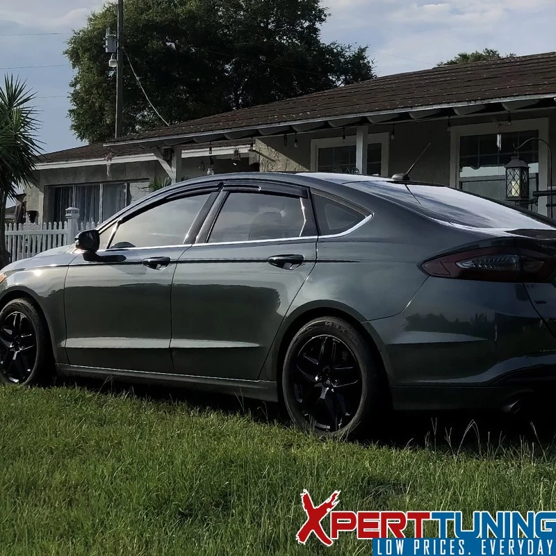 Se adapta a viseras de ventana estilo Mugen Ford Fusion 13-18 ventilación protector de lluvia acrílico Foto 2 de 4