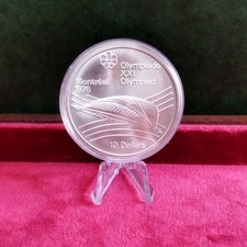 CANADA. 10 dollari 1976 Montreal - Olimpiadi. AG 925 - 48,6 g. dentro l'oblò