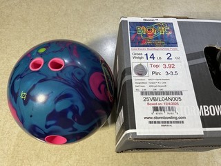 Storm Bionic Left Hand Drilled 14lb Bowling Ball