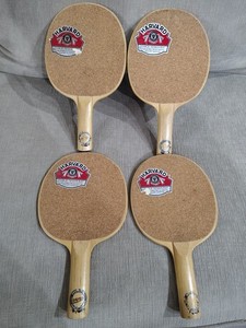 Set Of 4 Vintage Harvard Table Tennis Paddles Bat